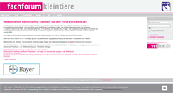 Desktop Screenshot of fachforum-kleintiere.de