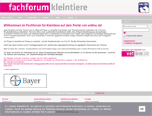 Tablet Screenshot of fachforum-kleintiere.de